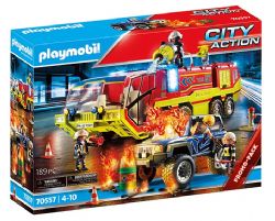 PLAYMOBIL -  FIRE ENGINE WITH TRUCK (189 PIECES) 70557